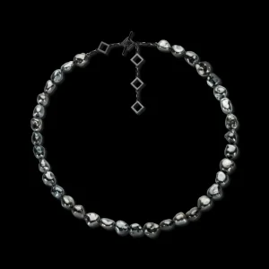 Clearance MJ Jones Black Keshi Pearl Necklace