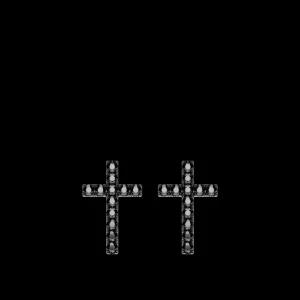 New MJ Jones DNA Cage Cross Earrings