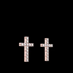 New MJ Jones DNA Cage Cross Earrings
