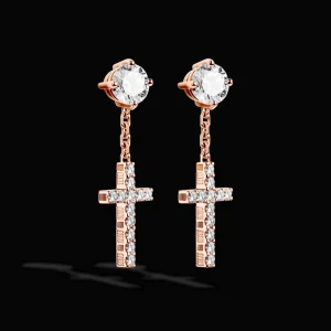 Sale MJ Jones DNA Cage Cross Earrings