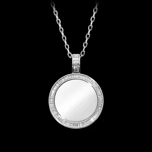 Online MJ Jones DNA Round Picture Pendant