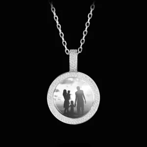 New MJ Jones DNA Round Picture Pendant
