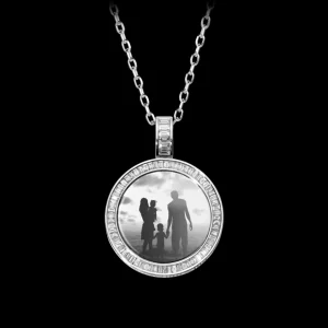 Online MJ Jones DNA Round Picture Pendant
