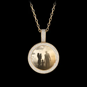 Fashion MJ Jones DNA Round Picture Pendant