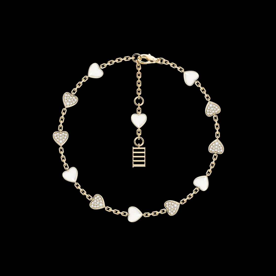 heart_multi_charm_bracele_0-2.webp Outlet MJ Jones Heart Multi Charm Bracelet