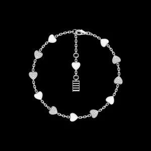 Online MJ Jones Heart Multi Charm Bracelet