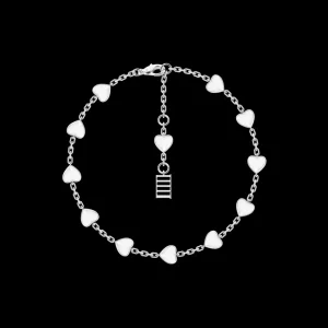 Online MJ Jones Heart Multi Charm Bracelet