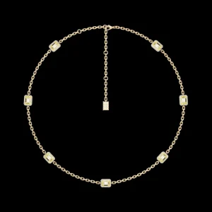 Outlet MJ Jones Jewel Multi Charm Necklace Yellow Quartz