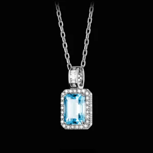 Hot MJ Jones Jewel Pendant Blue Topaz
