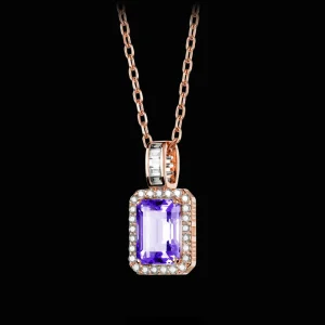 New MJ Jones Jewel Pendant Purple Amethyst