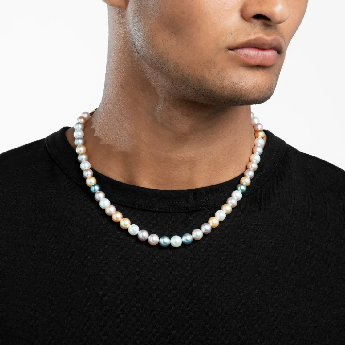 multicolour_round_pearl_n_3.webp Sale MJ Jones Multicolour Round Pearl Necklace