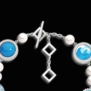 Online MJ Jones Pearl Skies Multi Charm Bracelet