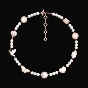 Sale MJ Jones Pearl Skies Multi Charm Necklace