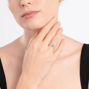 Best MJ Jones Round Halo Diamond Engagement Ring